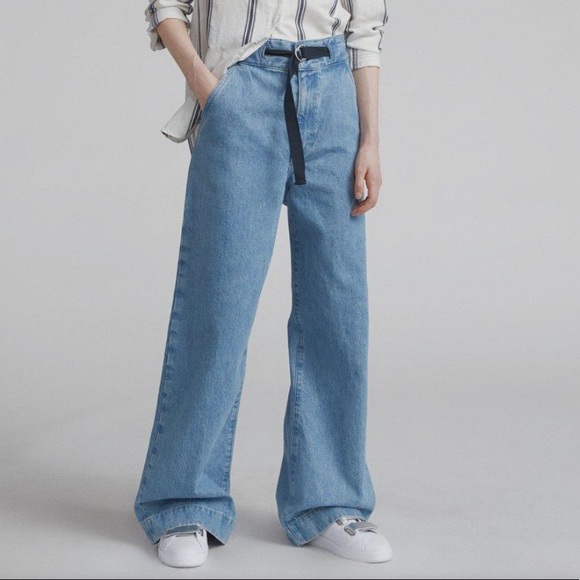 rag & bone Denim - Rag & Bone Wide Leg Jeans Sz 31